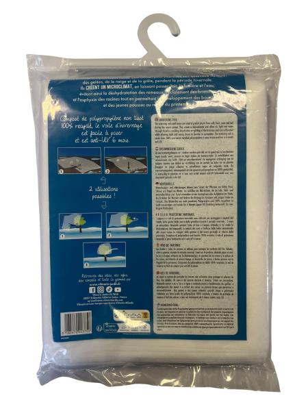 Croissance et protection des végétaux - Voile d'hivernage - 2 m x 5 m - Blanc - MEDIA_PACKAGING_VERSO